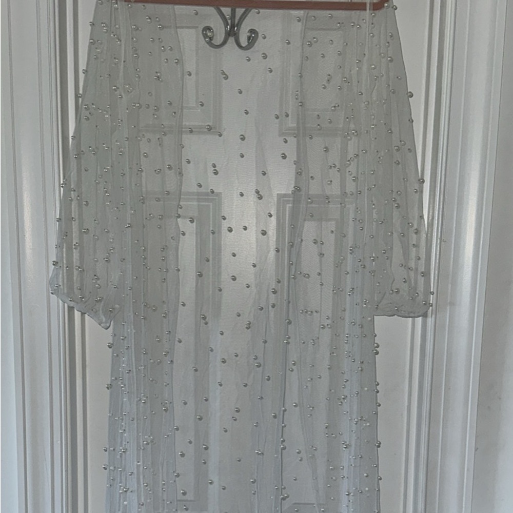 Pearl bridal robe